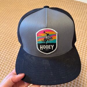Hooey Black and Gray Cap with Vibrant Logo